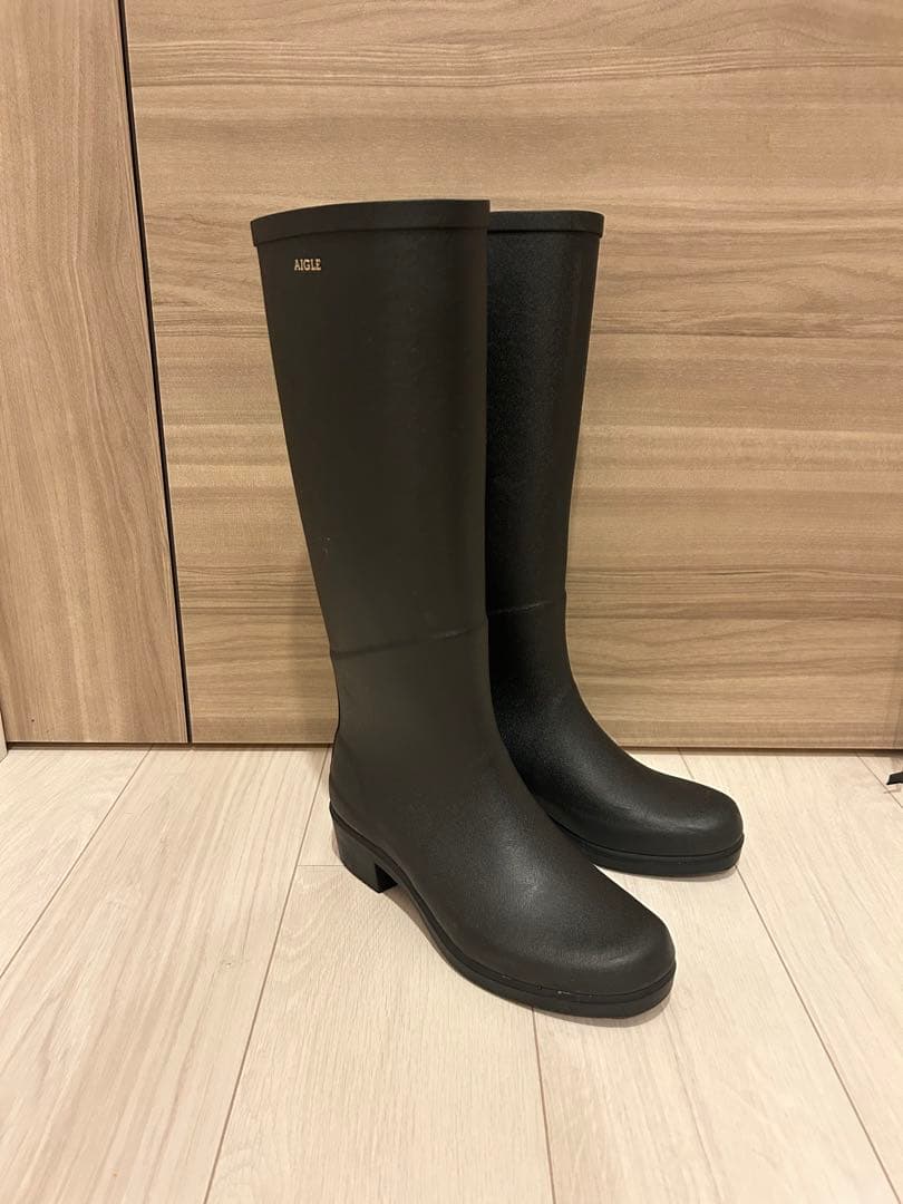 AIGLEエーグル　長靴レインブーツ　ミスジュリエットA サイズ　23.5cm黒