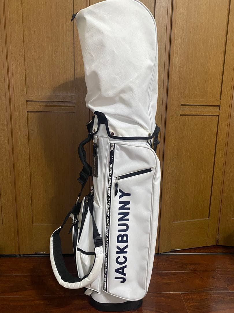 JACK BUNNY キャディバッグ ホワイト・ブラック