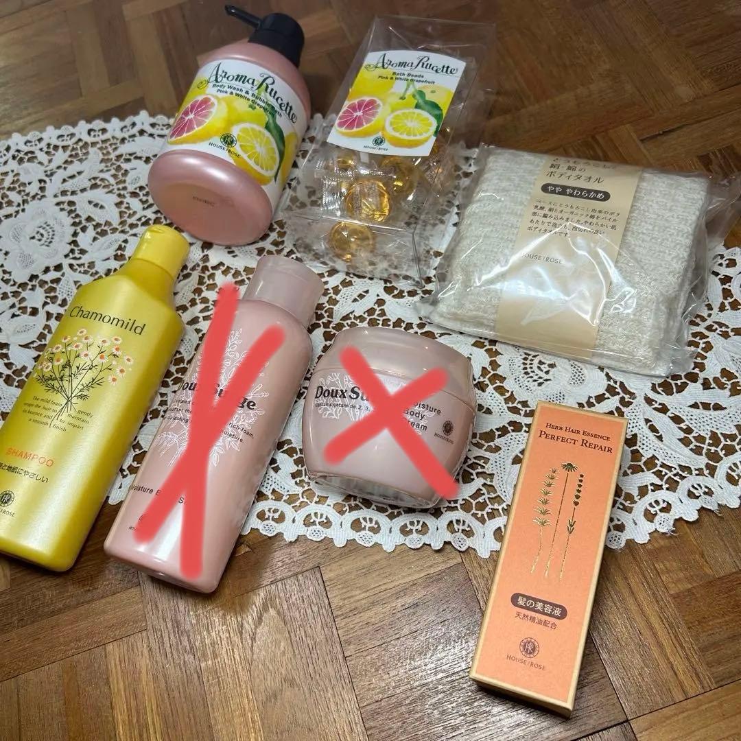 ハウスオブローゼ カモマイルシャンプー ハーバルヘアエッセンス　ボディソープ等