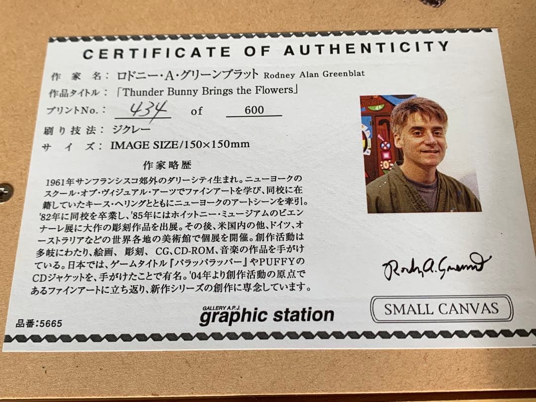 ジクレー版画　ロドニー・A・グリーンブラット　サンダーバニー