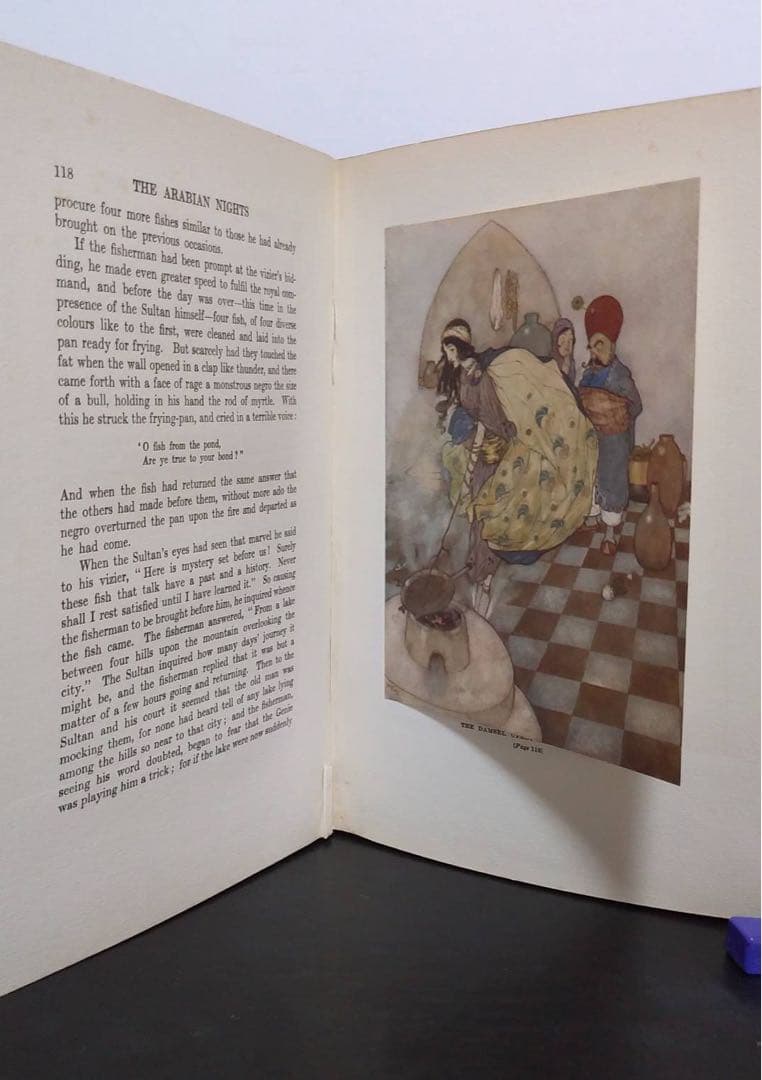 エドマンド・デュラック　貼込カラー挿絵20点　洋書アラビアンナイト