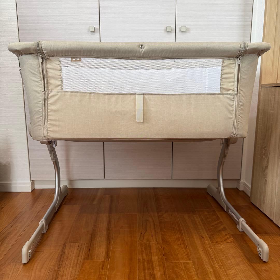 【美品】KATOJI Soine 折りたたみ式ベビーベッド