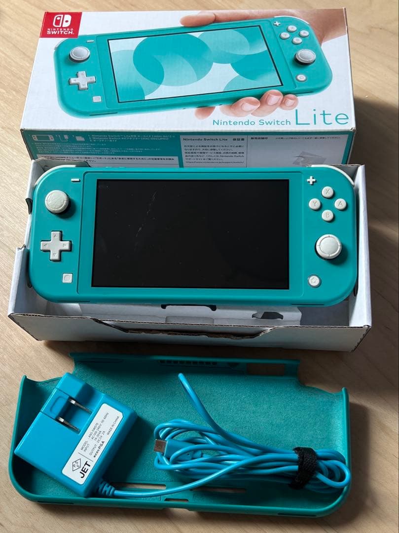 Nintendo Switch Lite ターコイズ 動作問題なし SDカード付