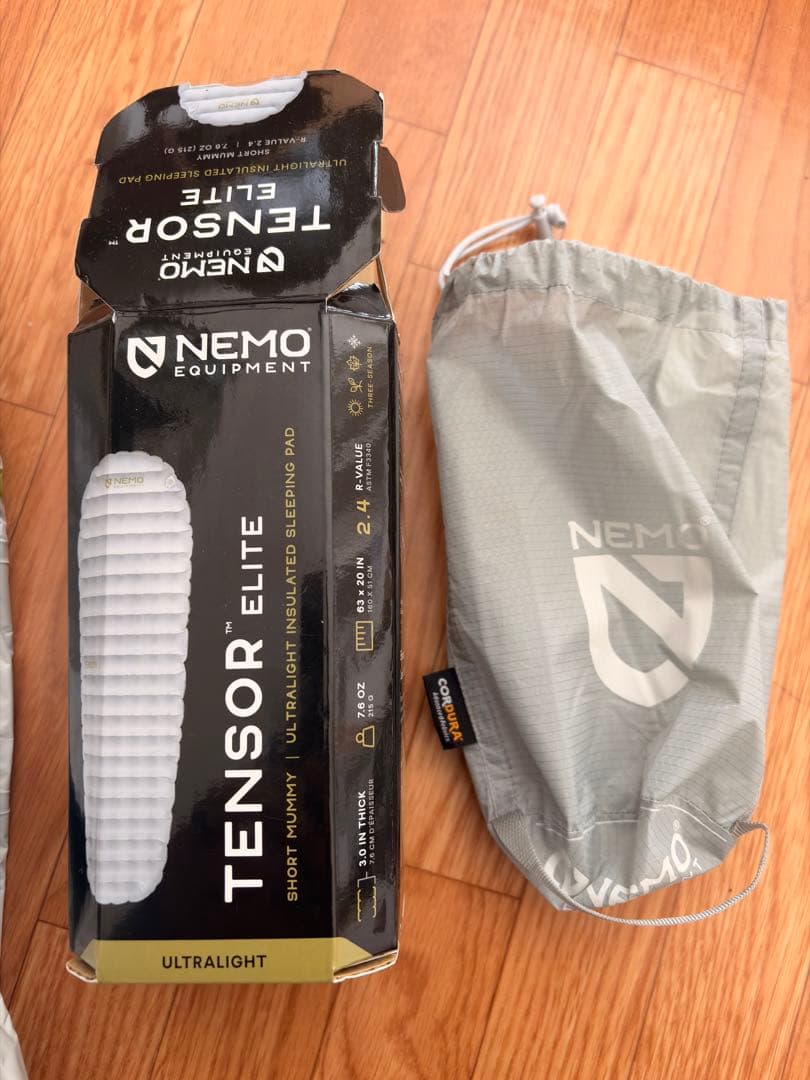 アウトドア寝具 NEMO Tensor Elite Short Mummy 160cm