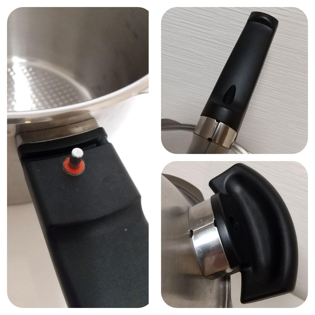 フィスラー圧力鍋 プレミアム 4.5 L 付属品あり