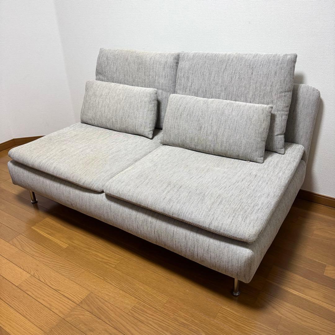 【ちゃこ 】IKEA SÖDERHAMN コンパクトソファ ベージュ