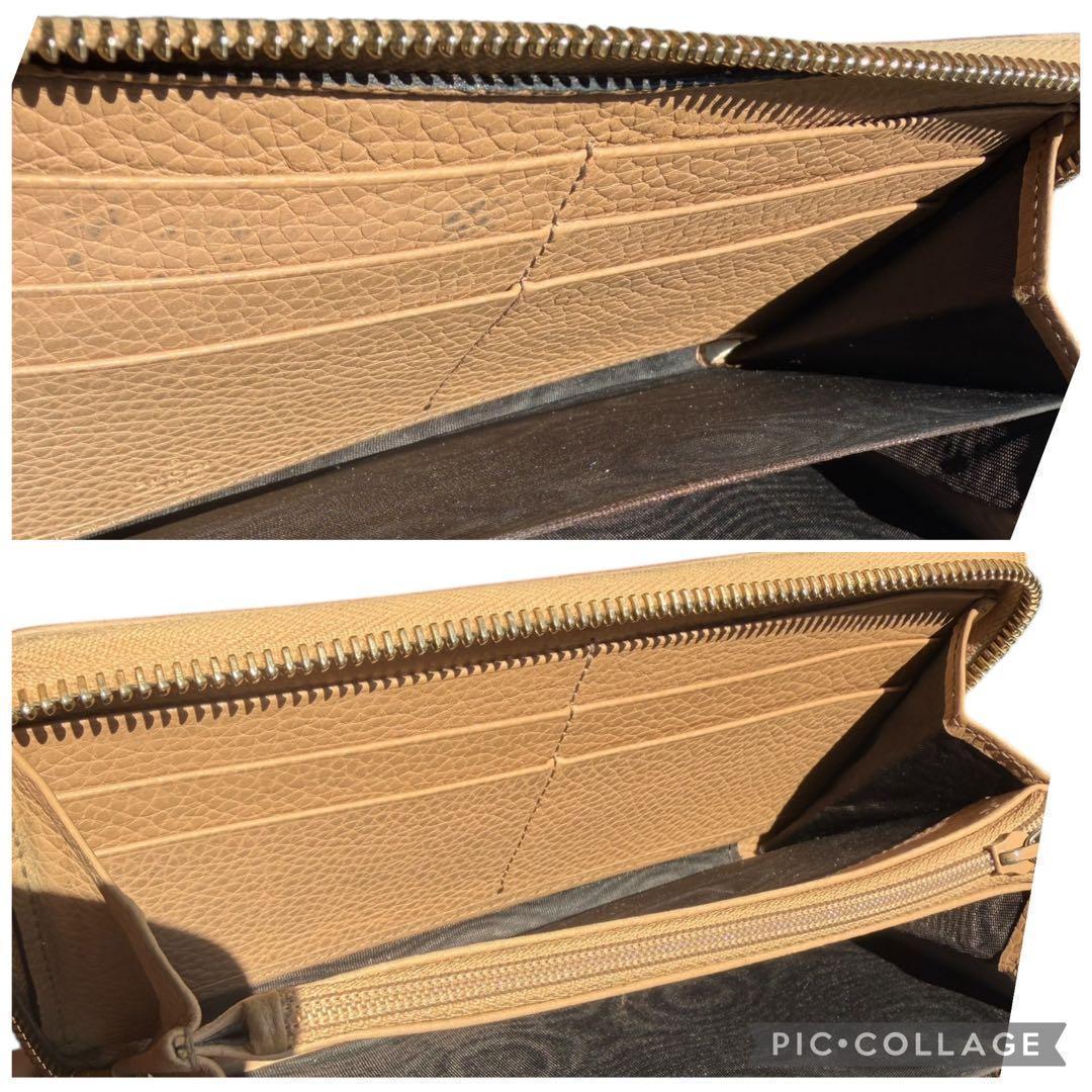 GUCCI グッチ ラウンドファスナー 長財布 ソーホー レザー　SOHO