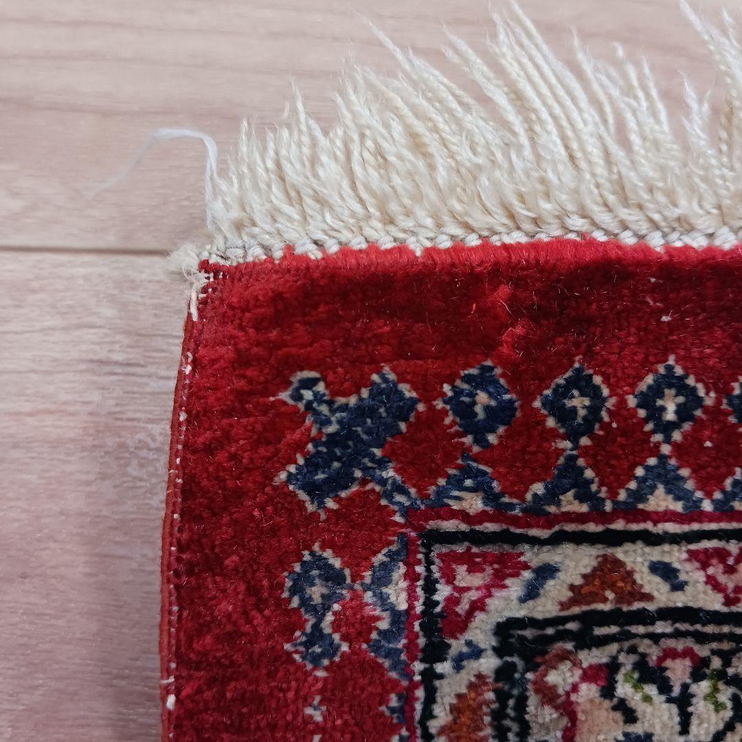 専用Y3182 高級ペルシャ絨毯 大判 シルク100% 手織り 293㎝