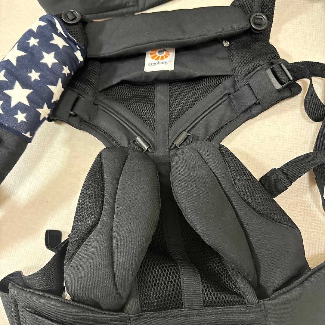 【美品】【正規品】エルゴベビー オムニ 360 クールエア コバルト ブラック