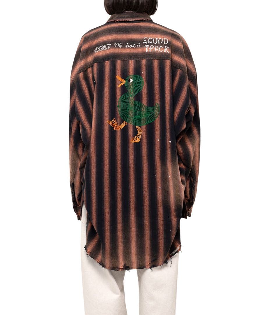 【Maison MIHARA】Ombre Stripe Shirt size38