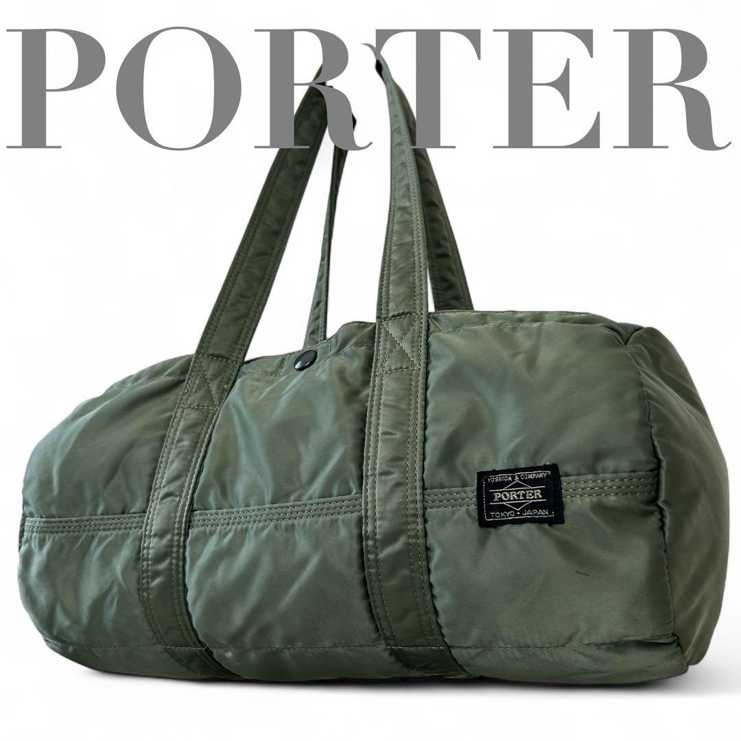 ✨希少カラー✨ PORTER タンカー セージグリーン ミニボストン L