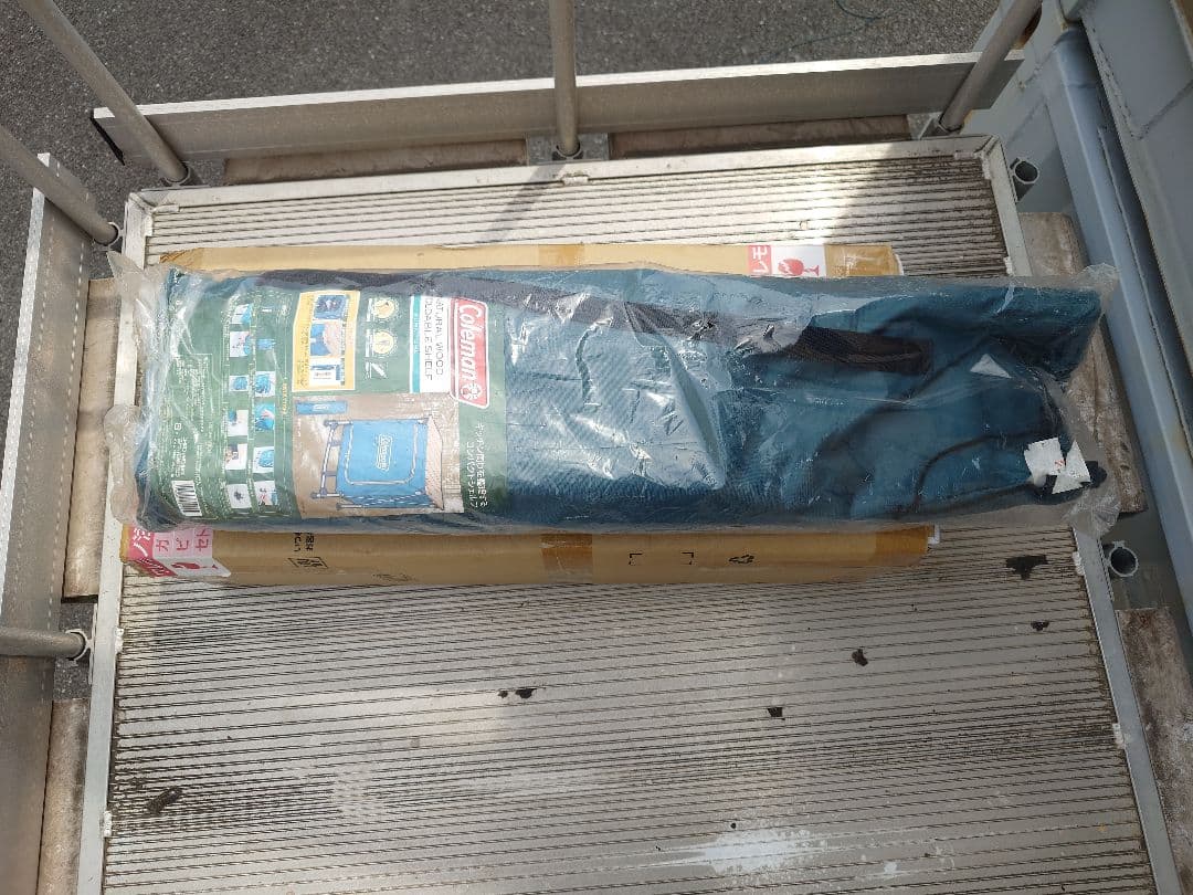 廃番品　新品コールマンナチュラルウッドフォールダブルシェルフ