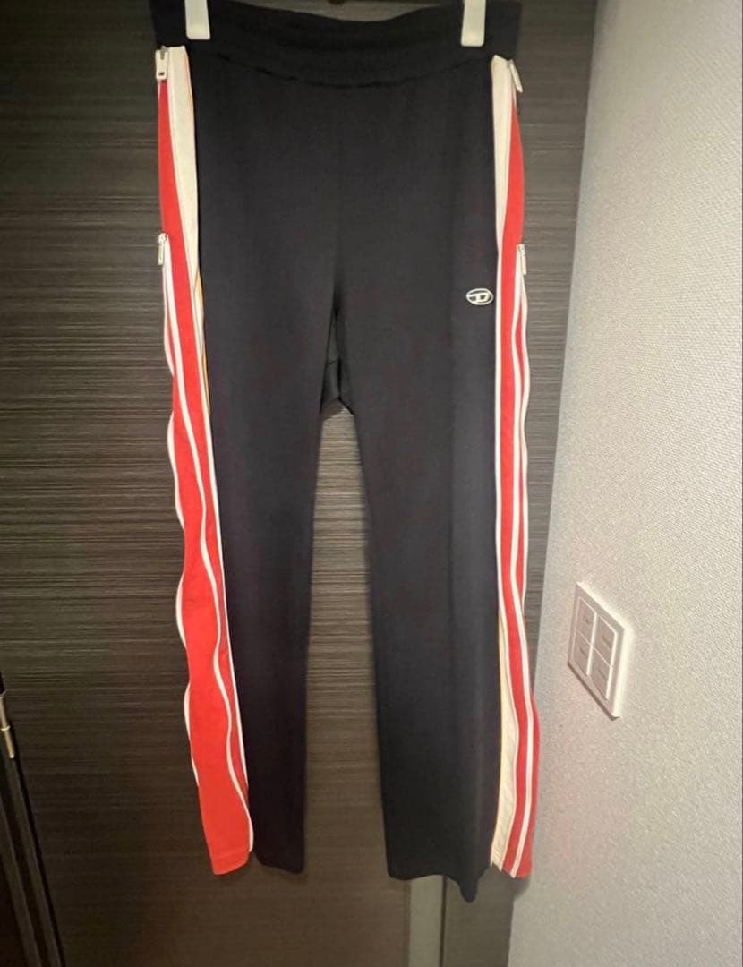 diesel サイドジップ　スラックス　スウェットパンツ　ダブルジップ