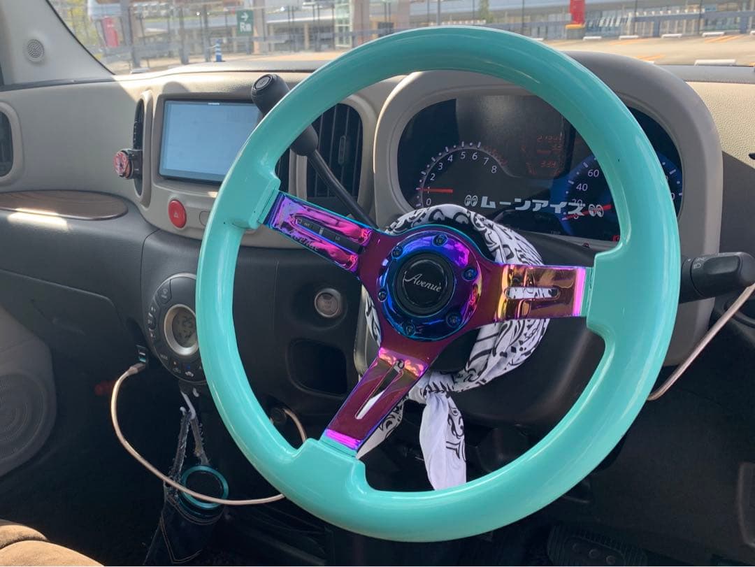 avenue performance ステアリング ミントグリーン 35パイ