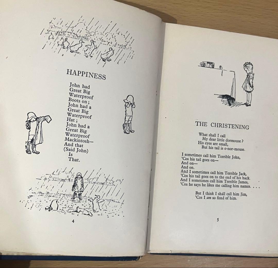 N o.412 希少 アンティーク 洋書 絵本 児童書 童謡 子どもための詩集