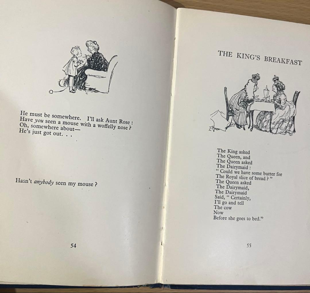 N o.412 希少 アンティーク 洋書 絵本 児童書 童謡 子どもための詩集