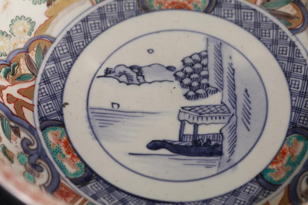 039 古伊万里　豪華　金襴手　3つ丼　江戸時代　無傷美品