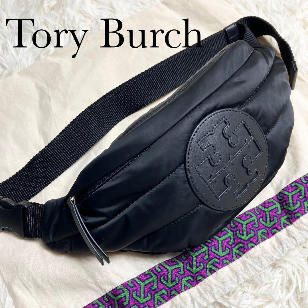 極美品＊トリーバーチ エラ ウエストバッグ ナイロン キルティング