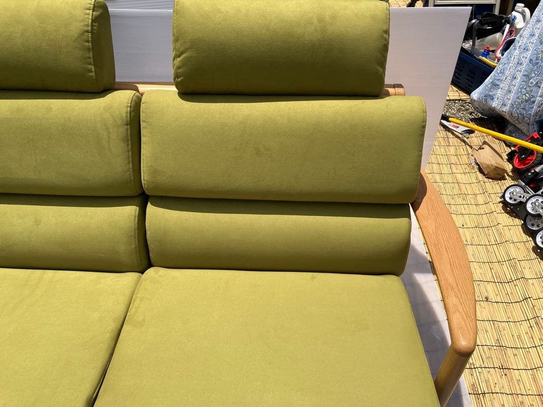 【完全売切り】浜本工芸2人掛けソファ 木製フレーム　WL-8250