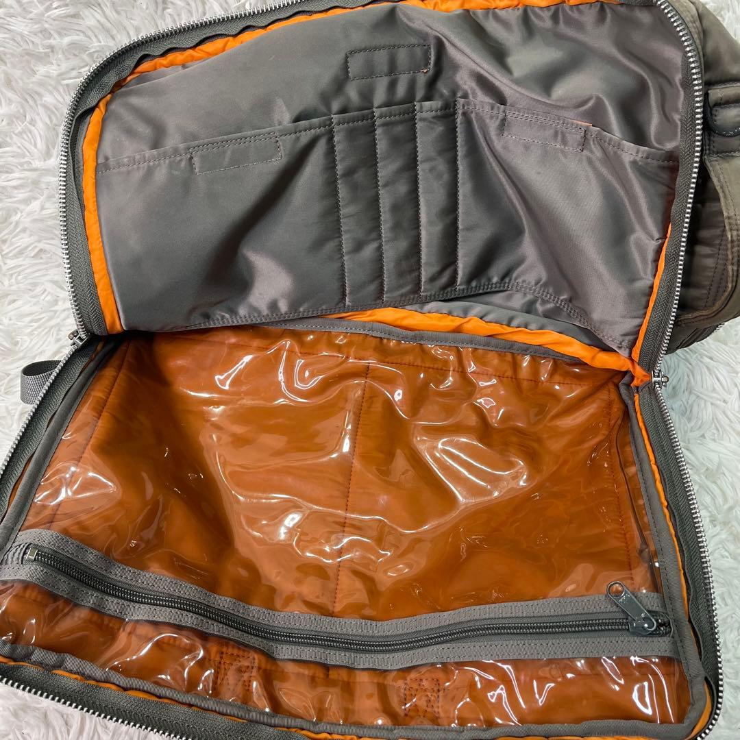 廃盤品✨ポーター タンカー ビジネスバッグ リュック2層3way シルバーグレー