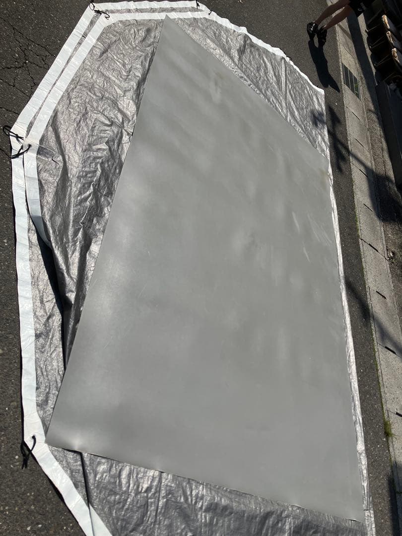 【中古】【大きめ】リノリウム　床　マット　約180cm×280cm