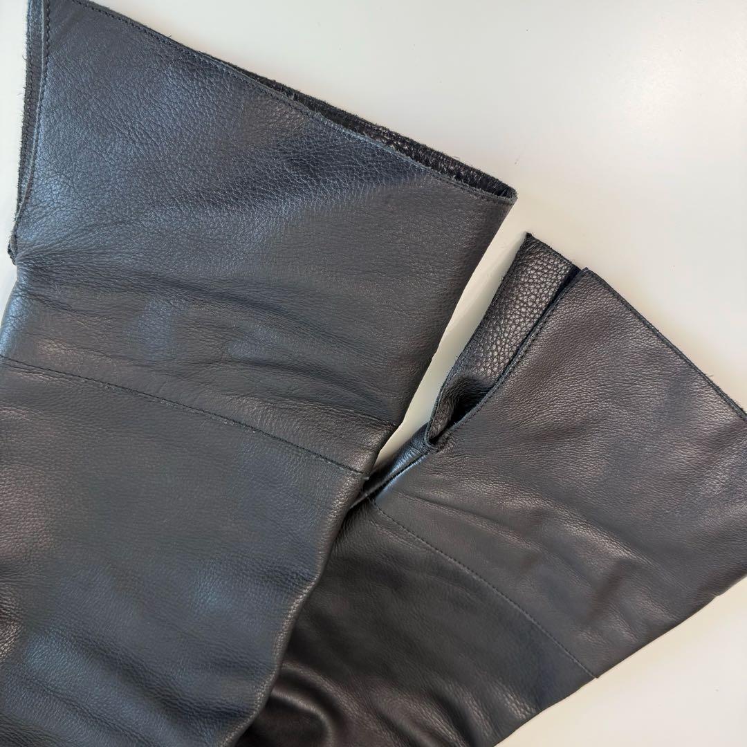 FABIO RUSCONI ロングブーツ Vibram 本革 39 黒