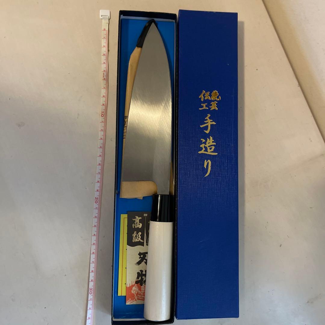 出刃包丁 6寸　180mm 本霞　白紙一号鋼 期間限定値下げ年始まで