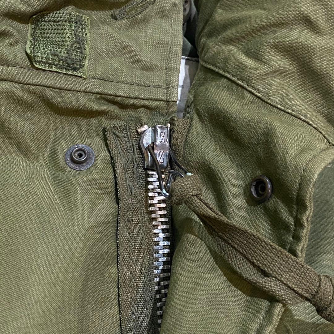 70s M-65 フィールドジャケット 2nd L-S 米軍実物 アルミジップ