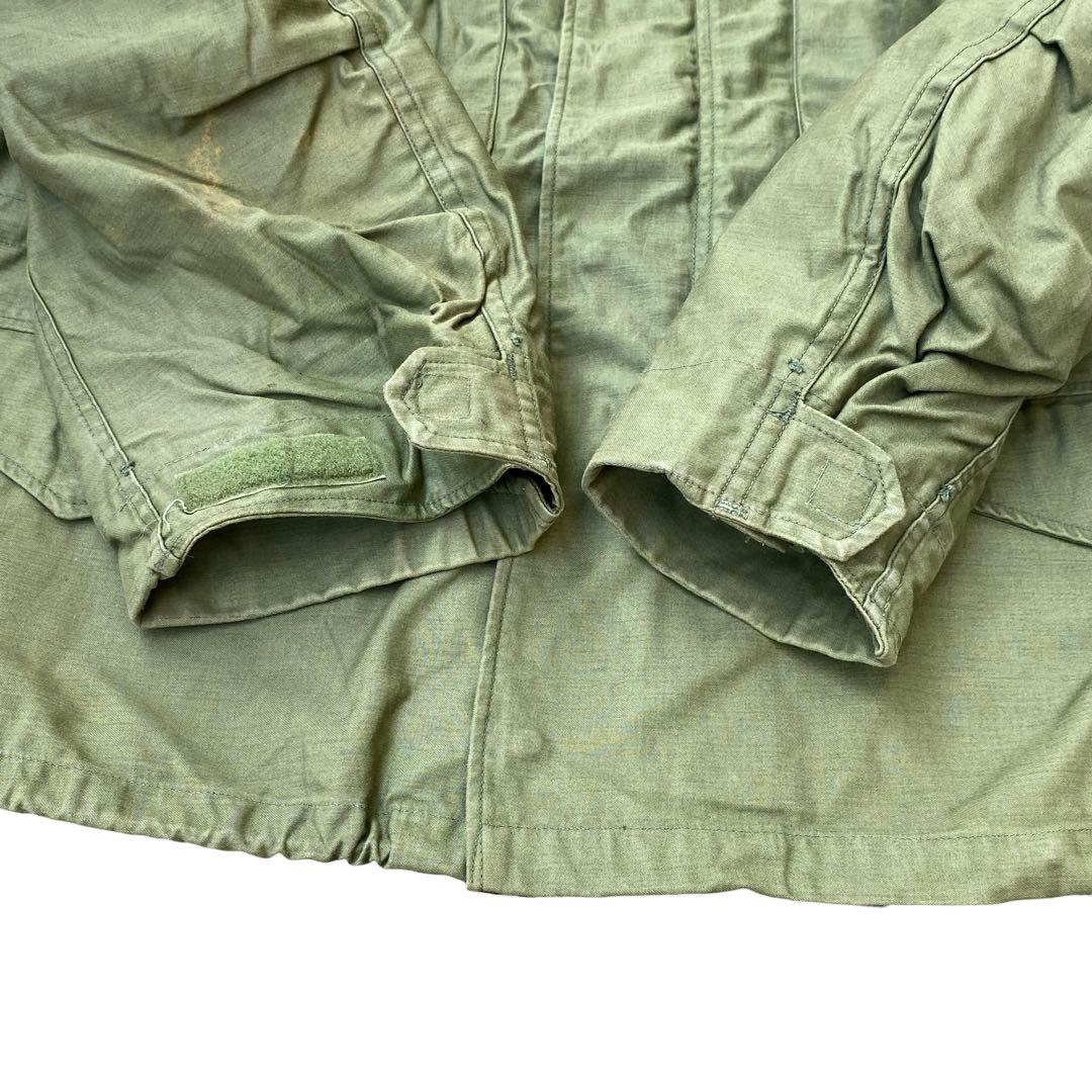 70s M-65 フィールドジャケット 2nd L-S 米軍実物 アルミジップ