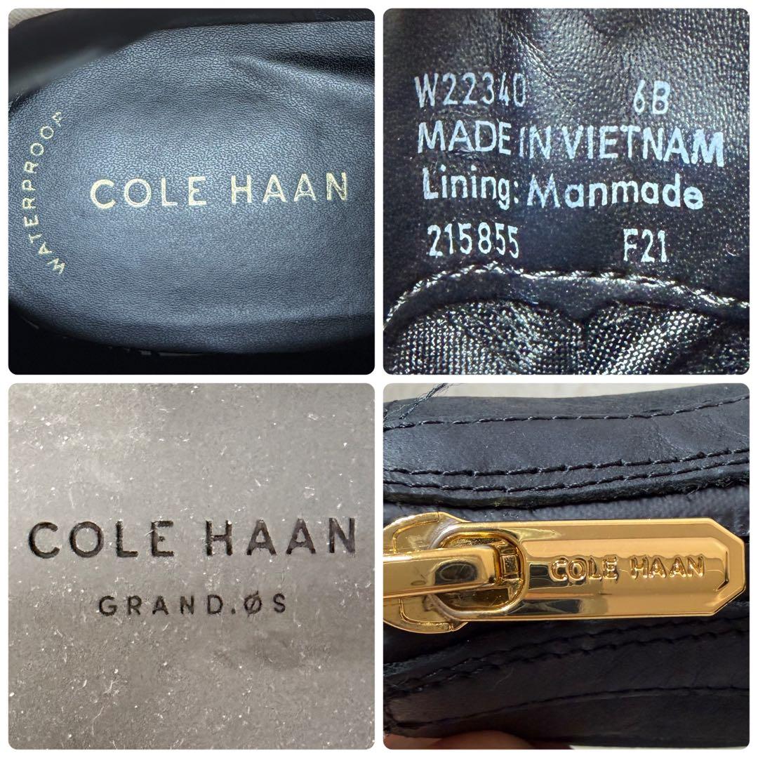 未使用級★コールハーン サイドゴアブーツ ウォータープルーフ サイドジップ 23