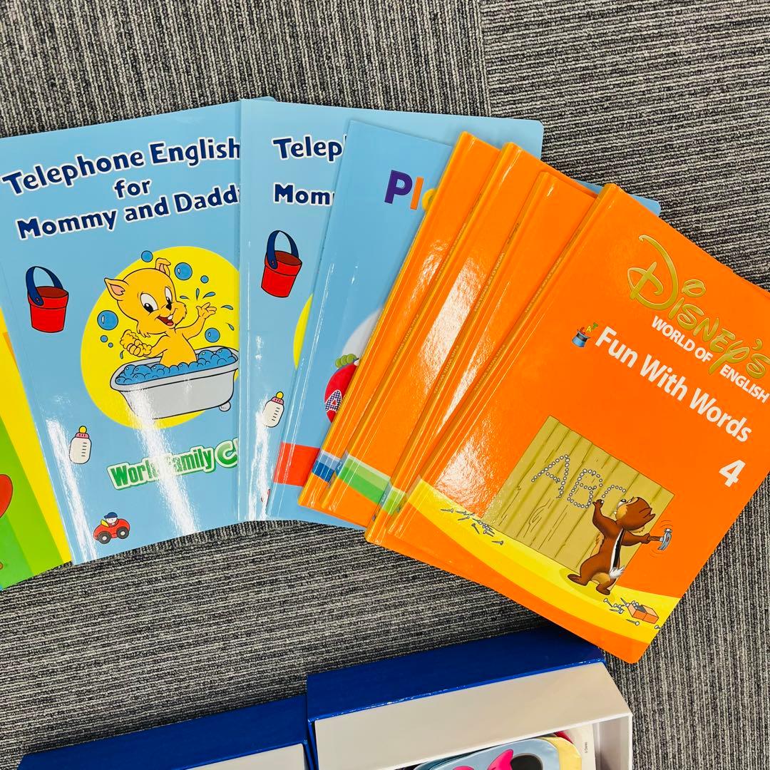 WDE ワールドディズニーイングリッシュ 英語学習教材セット 一部欠品あり