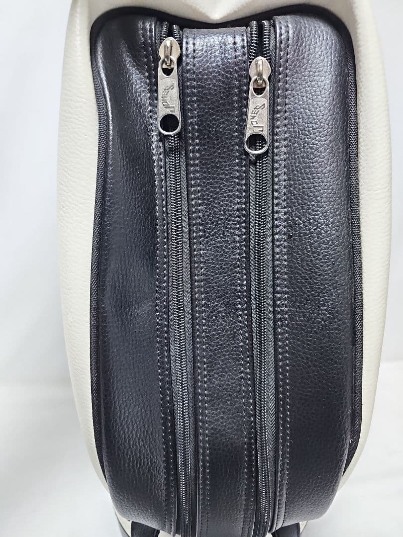 JONES　ジョーンズ　キャディバッグ　ブラック　ホワイト　フード難あり