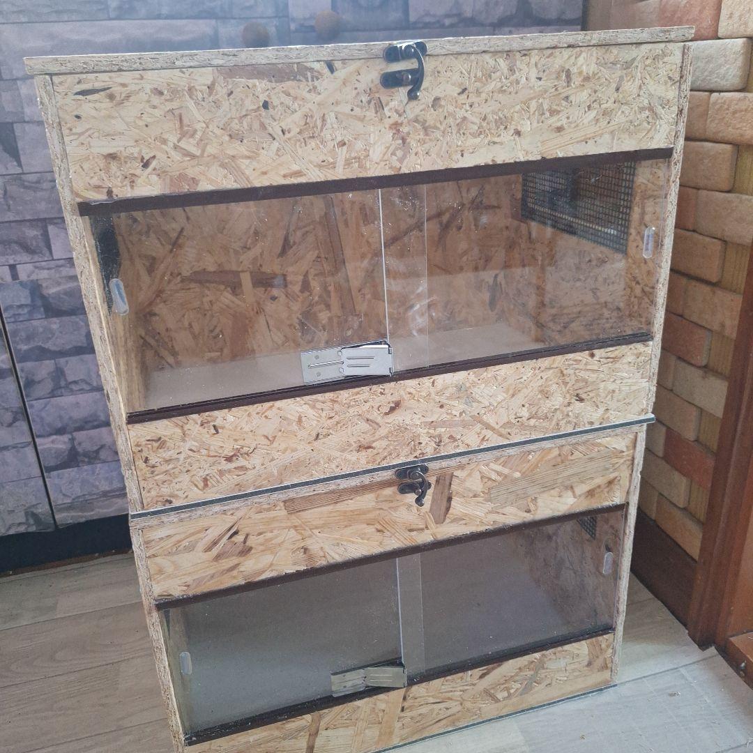 r　機能充実！OSB木製ケージ2個セット