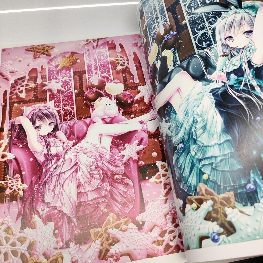 美品 てぃんくるイラストレーションズ恋夜茶会 特典☆ホロカード・クリアポスター