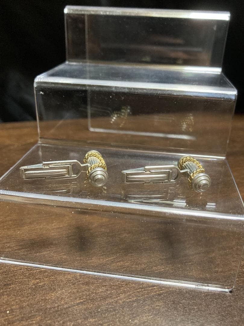 ティファニー シグネチャー クロス コンビ カフス SV925 K18 750