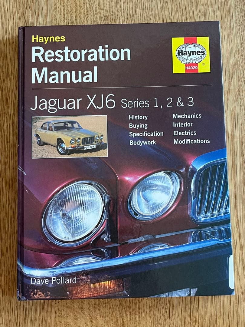 ジャガー XJ6 Haynesレストアマニュアル