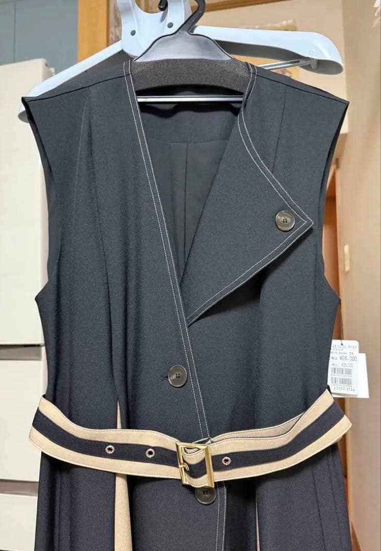 新品未使用　ヤマダヤ　FENNEL ブラック　ノースリーブ　ワンピース