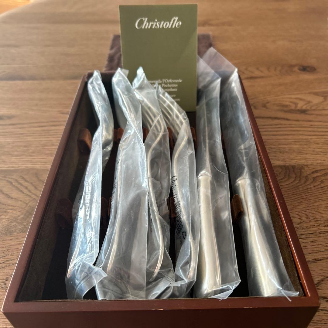 さかな【美品】Christofle フィデリオカトラリー6本専用ケース付き