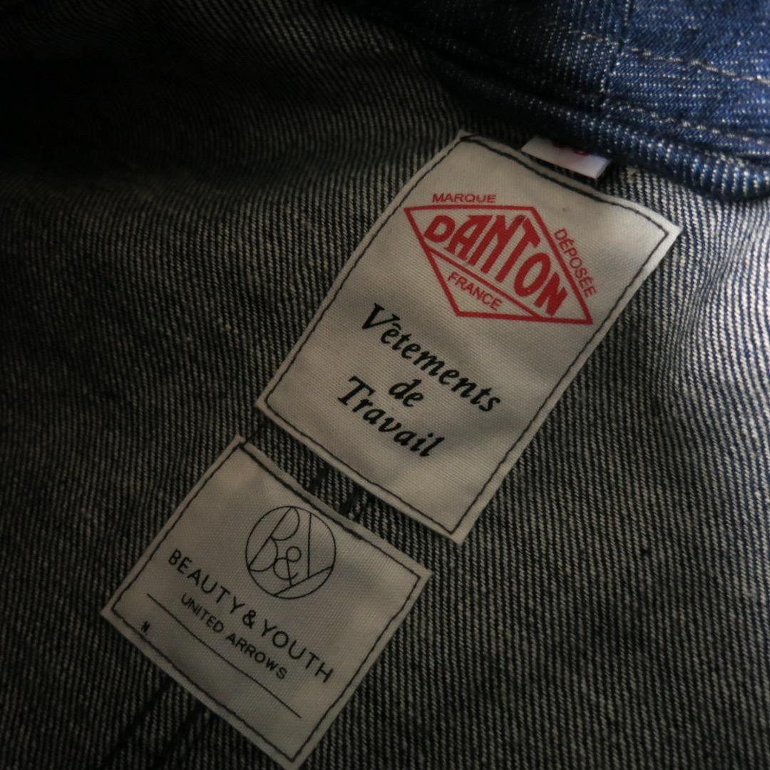 38 DANTON ダントン デニムカバーオール BEAUTY&YOUTH