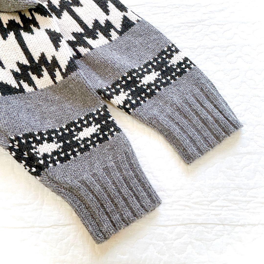 美品✨ フレームワーク ジャガードZIPカーディガン グレー カウチン オルテガ