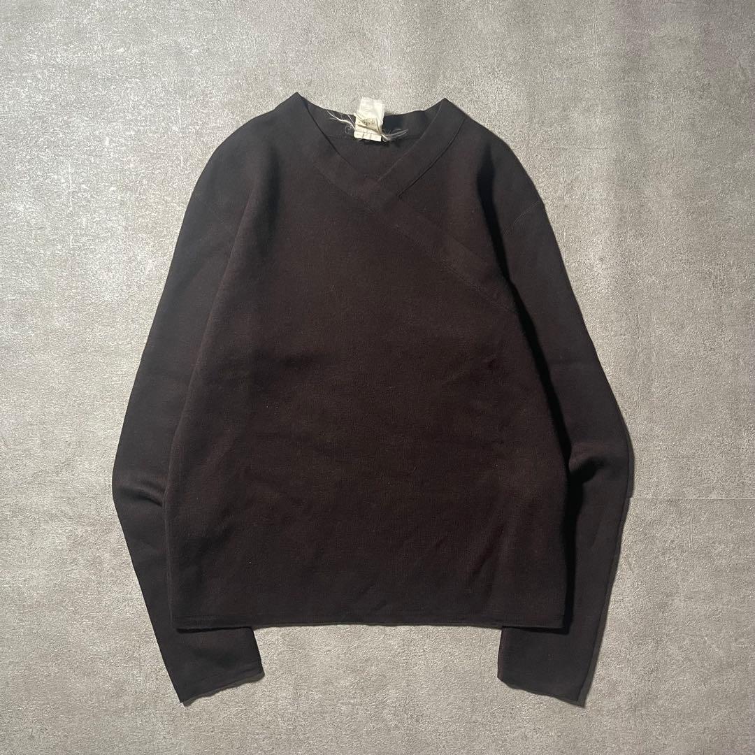 90s agnes b. homme France製 ウール デザインセーター
