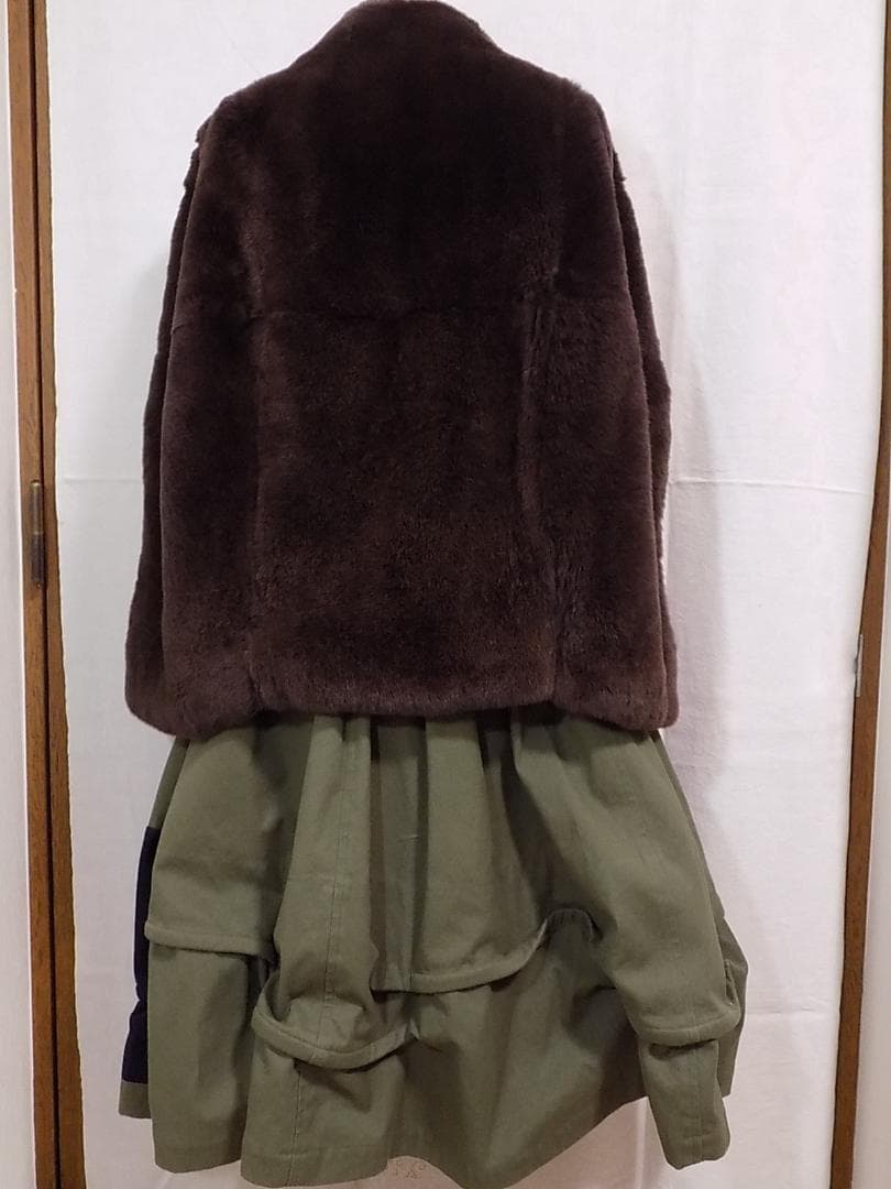 Ines et Marechal ラパンファーケープポンチョ　数回使用フランス製