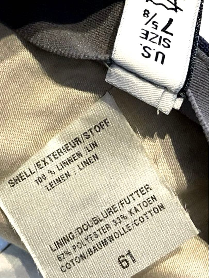 ⭐️Lock & Co. HATTERSジェームスロックリネンキャップXLネイビー