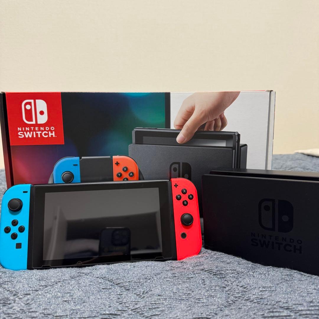 Nintendo Switch 本体 青/赤 256GB microSD付き