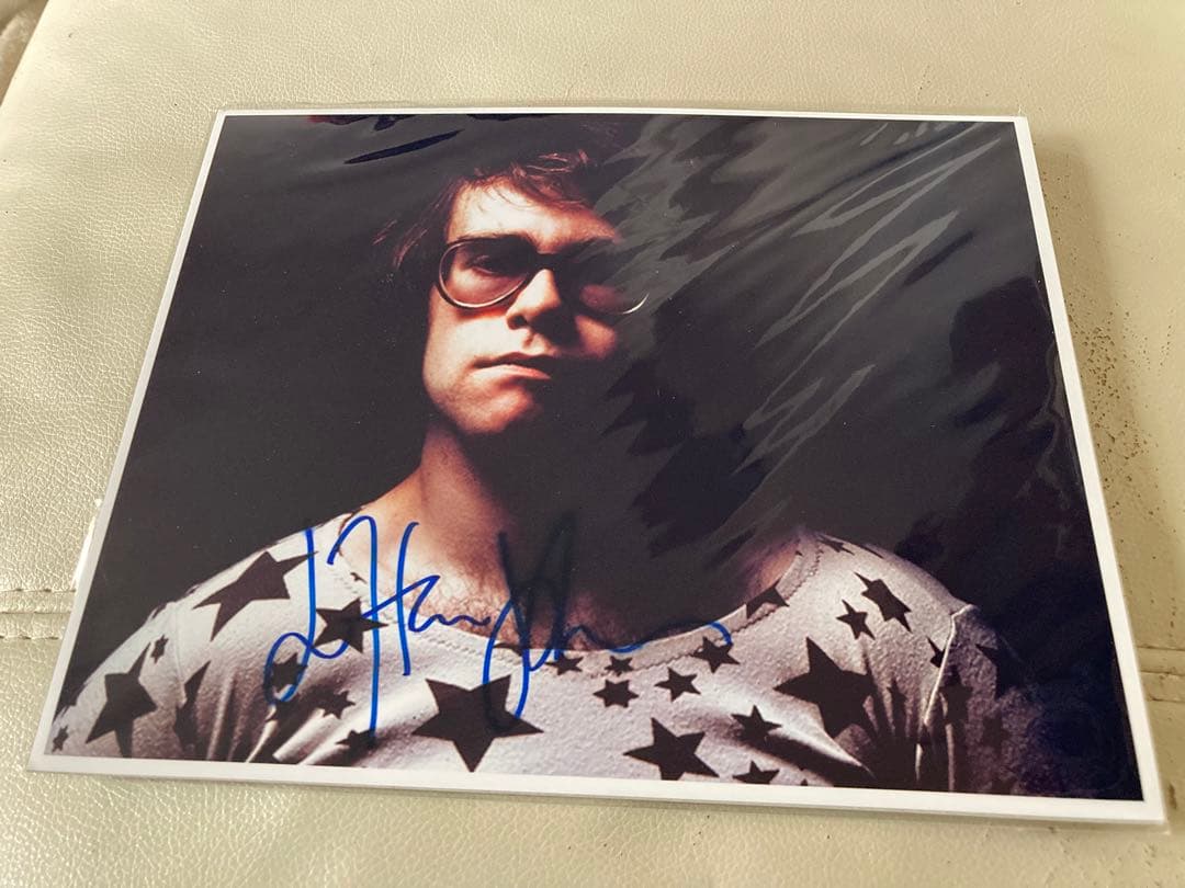 レア　エルトンジョン 直筆サイン　写真　Elton John