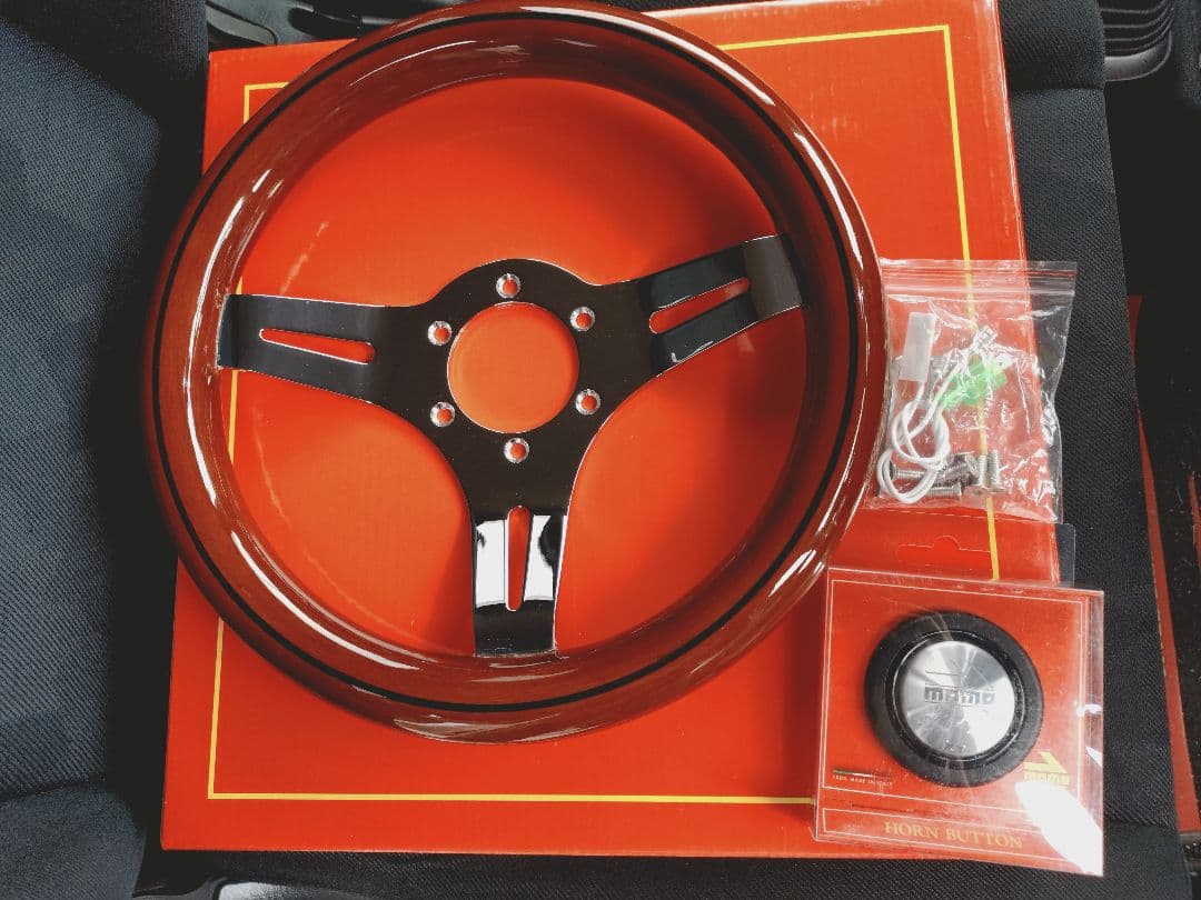 ウッドステアリング 290mm