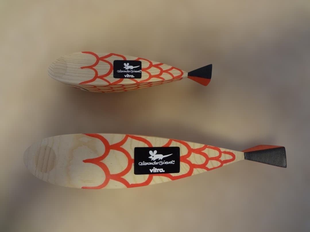 置物 Wooden Dolls Mother Fish & Child