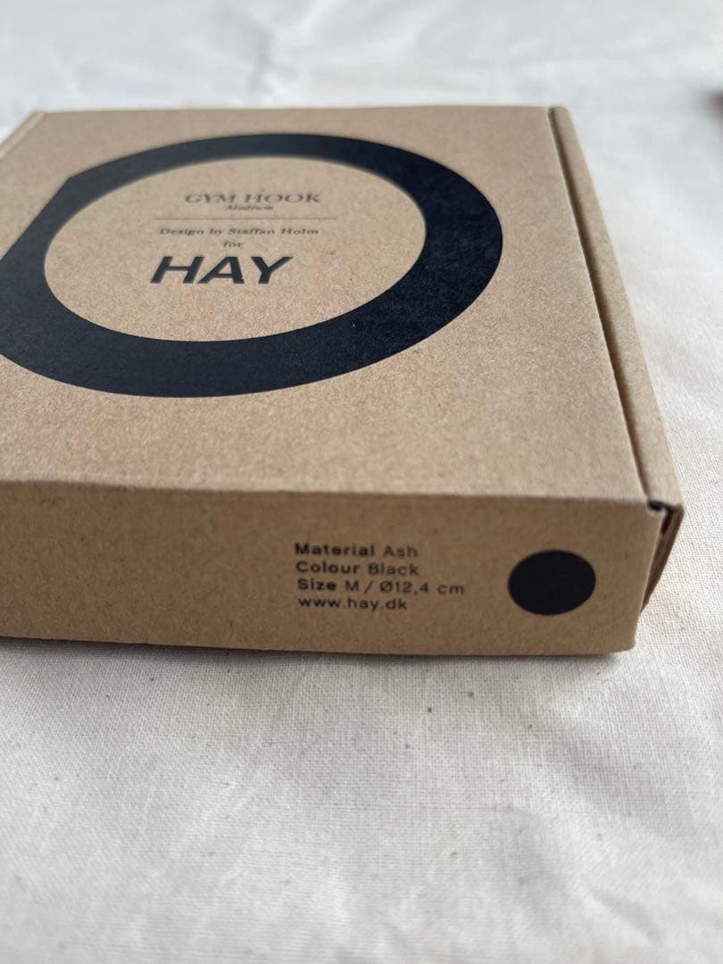 【新品未使用】②HAY ブラック壁掛けフック Mサイズ