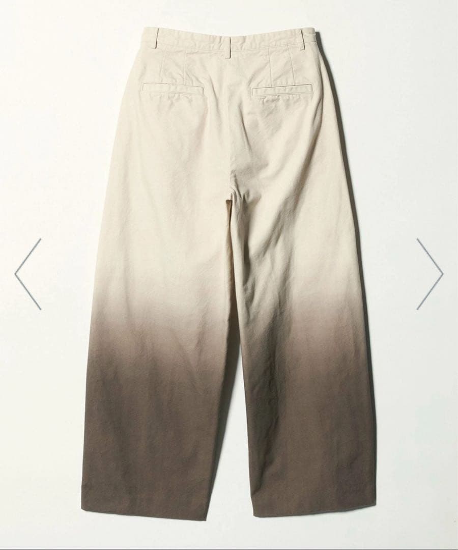 美品　　＜6(ROKU)＞コットン ダイ パンツ