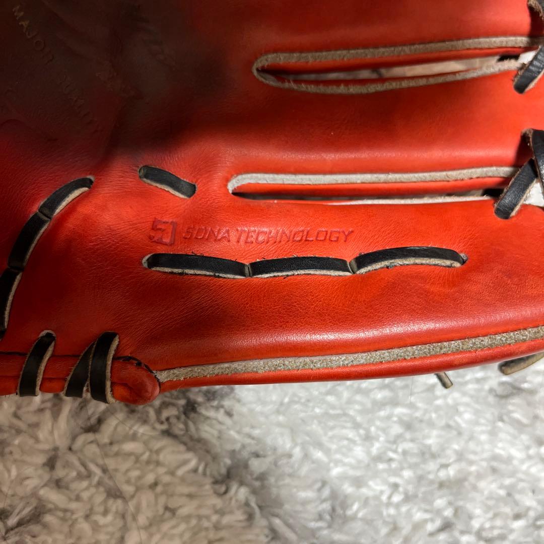 Mizuno Pro 硬式グローブ オレンジ 内野手用